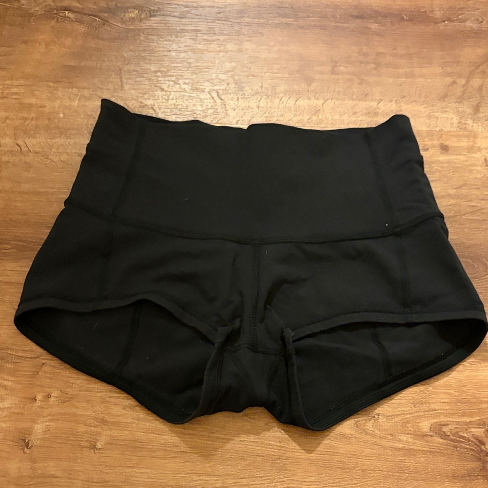 Black High-Waist Women’s Athletic Shorts
